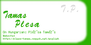 tamas plesa business card